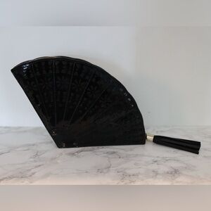 Kate Spade ♠️ Black FAN Clutch Bag Purse